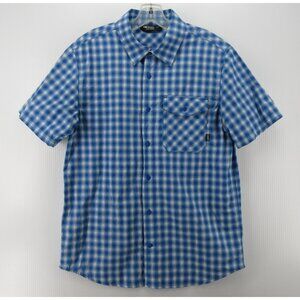 Outdoor Research Shirt Medium Shadow Plaid Button Up Organic Cotton